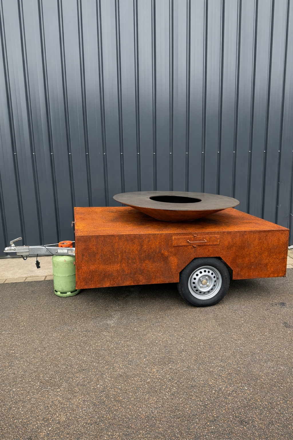 Brasero sur Remorque