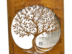 Brise-vue décoratif Arbre de vie en acier Corten (3mm)
