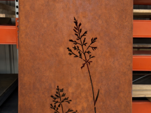 Brise-vue décoratif Graminées en acier Corten (2mm)